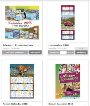 Kalender 2018 gratis bestellen