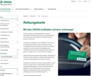 Rettungskarte kostenlos