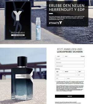 YvesSaintLaurent Produktproben
